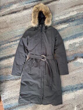 Canada Goose XS Grey Belted Parka